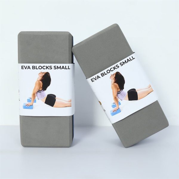 High Density Eva Yoga Blocks-Small | Lightweight & Durable Support | Oduor Resistant and Moisture-Proof | Grey (Per Piece)