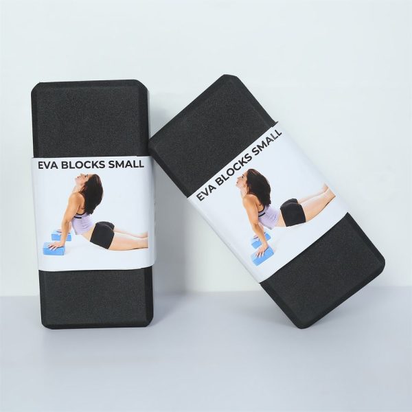High Density Eva Yoga Blocks-Small | Lightweight & Durable Support | Oduor Resistant and Moisture-Proof | Black (Per Piece)