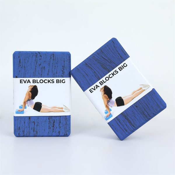 High Density Premium EVA Yoga Block-Big | Lightweight and Durable | Oduor Resistant and Moisture Proof | Blue (Per Piece)