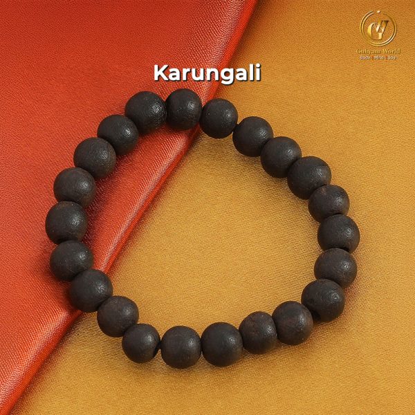 Karungali Bracelet for Men and Women - 8mm. Unisex Healing Stone Bracelet - 8mm.Reiki Healing Crystal Stone/AAA Quality/Lab Tested & Certified.