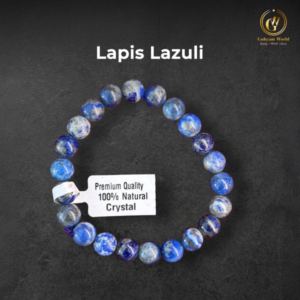 Lapis Lazuli Crystal Bracelet. The Spiritual Living Crystals & Healing Stones| | Reiki Healing Crystal Stone/AAA Quality/Lab Tested & Certified.