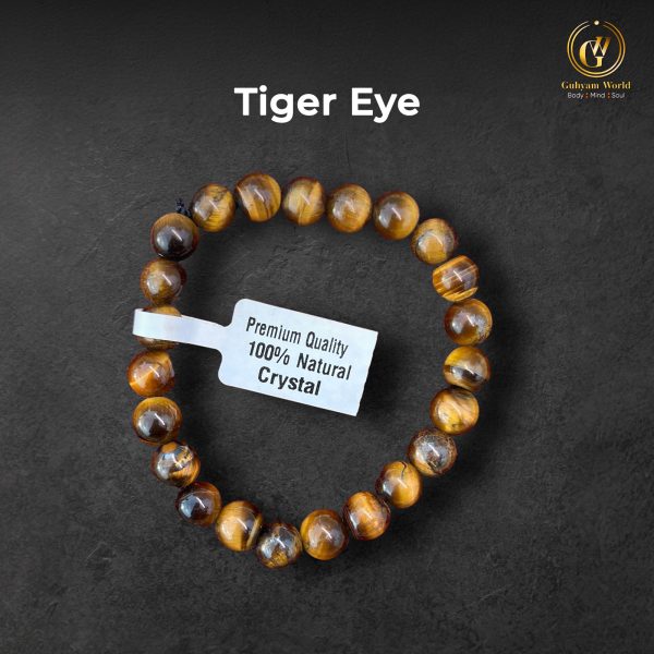 Tiger eye Bracelet |The Energy of Both the Earth and the Sun| For Men and Women - 8mm.Reiki Healing Crystal Stone/AAA Quality/Lab Tested & Certified.