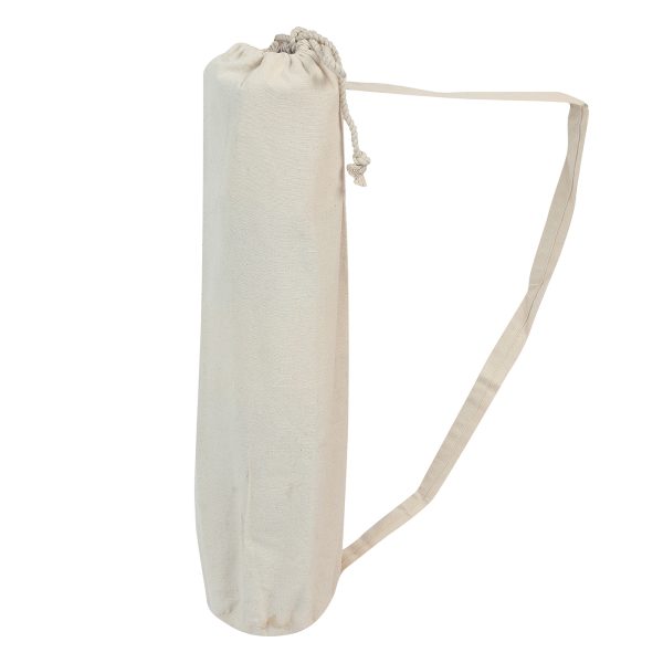 Yoga Mat Carrying Cotton Bag - Full Zip Exercise Yoga Mat Gym Carrier Bag and Adjustable Strap, Suitable for Most Yoga Mats for Men and Women