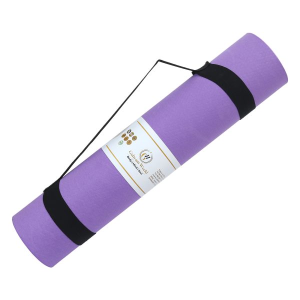 6 MM Eva Yoga Mat | Anti-Skid Yoga Mat for Men and Women | Comfortable and Firm Cushioning | Sweat Resistant and Washable | Purple