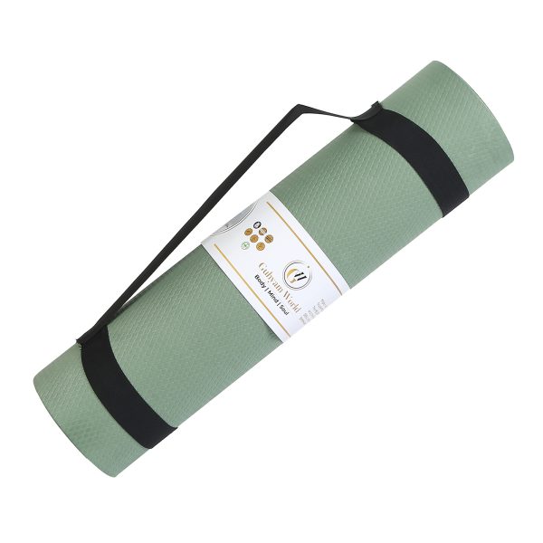 8 MM Eva Yoga Mat | Anti-Skid Yoga Mat for Men and Women | Comfortable and Firm Cushioning | Sweat Resistant and Washable | Green