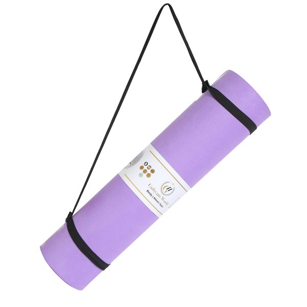 10 MM Eva Yoga Mat | Anti-Skid Yoga Mat for Men and Women | Comfortable and Firm Cushioning | Sweat Resistant and Washable | Grey (Copy)